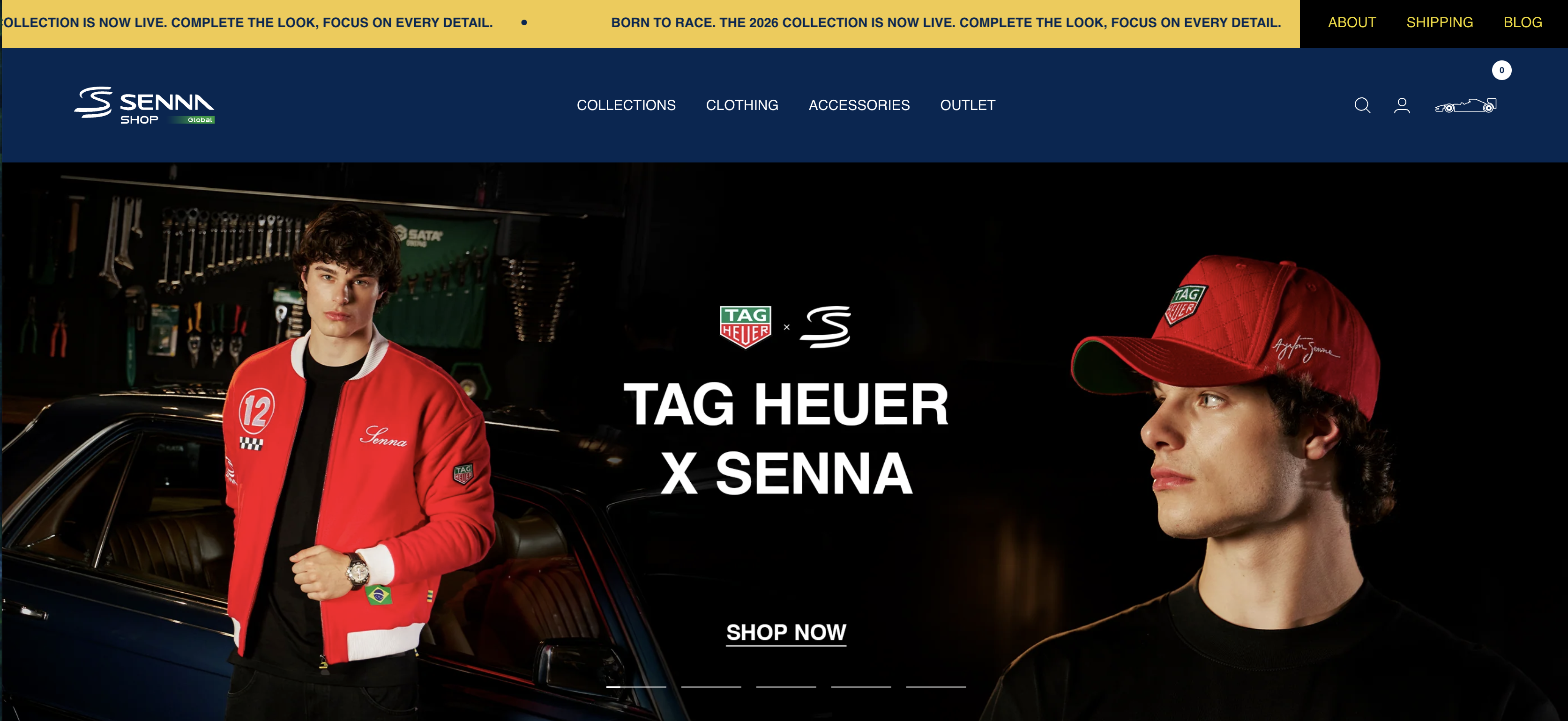 senna hero area with promotions